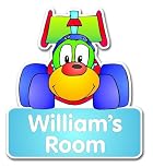 Personalised racing-car door nametag