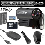 VholdR ContourHD 1080p HD Helmet Wearable Camcorder Includes Goggle & Flat Surface Mounts (Great For Biking, Snow Boarding, Swimming, Mountain Climbing, Kayaking, Skiing, Gliding etc.) + USB Battery Charger (Includes Bonus AC / DC Plug) + ContourHD Battery (3.7V, 1050mAh) + Micro SD 8GB Memory Card + Pay NO Shipping Fees $380.99
