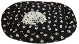Eigenschaften WILMA Heimtierprodukte  / WILMA Hundebett XXL 130 x 100cm Schwarz/Pfote #2035-2