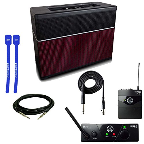Line 6 AMPLIFi 150 Hybrid Guitar Amp w/ AKG WMS40 MINI Single Instrumental Set, Cable & Cable Ties Line 6 AMPLIFi 150 Hybrid Guitar Amp w/ AKG WMS40 MINI Single Instrumental Set, Cable & Cable Ties
