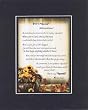 Touching and Heartfelt Poem for GrandParents - For a Special Grandmother Poem on 11 x 14 inches Double Beveled Matting