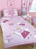 Peppa Pig Duvet Cover and Pillowcase Stars Design Kids Bedding