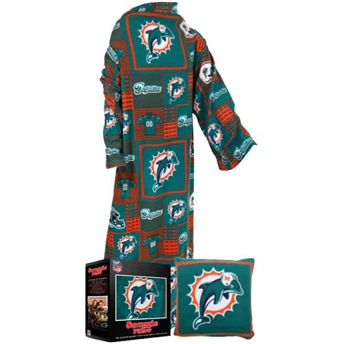 Miami Dolphins Snuggie Pillow