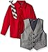 Nautica Boys' Four-Piece Glen Plaid Vest Set