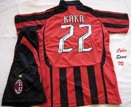 Buy A.C. MILAN Italy KAKA Kids Soccer Jersey (FREE Shorts) by CyberSportNY
