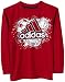 adidas Boys 2-7 3 Sport Athlete Long Sleeve Tee