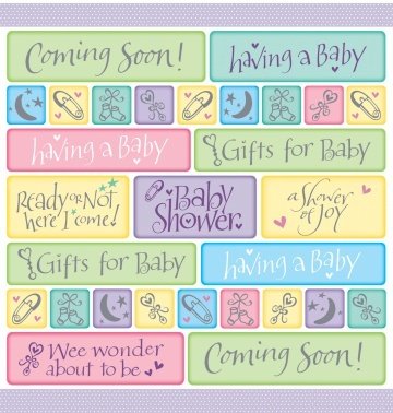 Coming Soon Baby Shower Plastic Tablecover