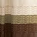 Lush Decor Mia Shower Curtain | Fabric Color Block Striped Neutral Bathroom Decor, 72