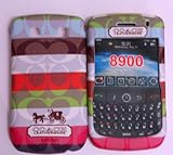 Koolshop C Style Pink Multi Color Blackberry Curve 8900 Front and Back Case ....
