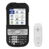 Solid Black Rubberized Hard Cover Case with Belt Clip for Palm Centro 690 685 Smartphone