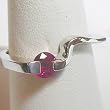 14K White Gold Ruby Ring