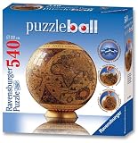 Puzzleball 540 Teile - Historische Weltkarte