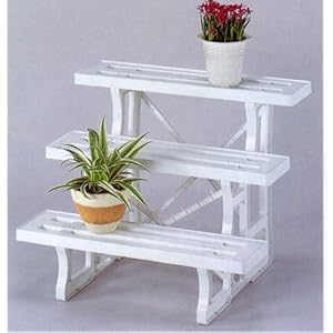 【クリックで詳細表示】フラワースタンド ヒナ3段 600 ブラウン： ホーム＆キッチン