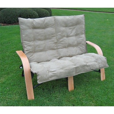 Caravan Folding 2 Seater Loveseat Fabric Color: Sage Green