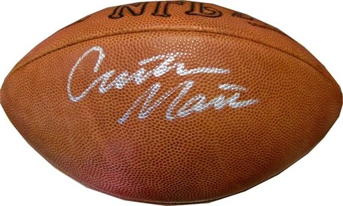 Curtis Martin Autographed/Hand Signed Football
