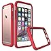 Rhino Shield Crash Guard Slim Impact Bumper for iPhone 6/6s - Red (includes Rear Scratch Protection Shield)