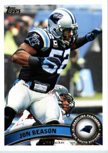 2011 Topps Football Card # 294 Jon Beason - Carolina Panthers - NFL Trading Card in a Protective Case!