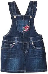 Girls Embroidered  Cotton/Denim/Polyester/Spandex Jumper  With Ruffles