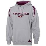 Nike - Nike Virginia Tech Hokies Ash Pass Rush Hoody Sweatshirt