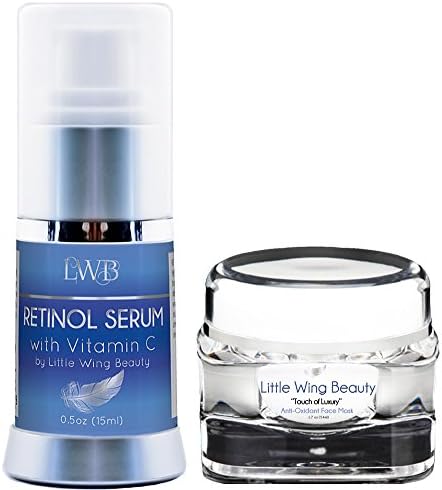 BOGOF Gift Pack -2 Products- Anti-Aging Skin Care Retinol Serum &amp; Facial Mask &amp; Vinyl Travel Bag