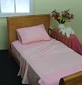 Toddler Sheet Set "Cotton Candy Pink" Dots & Stripes Sherbet Collection