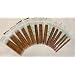 Carbonized Patina 7" Double Point Bamboo Knitting Needles 14 Sizes (70 Pieces)