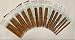 Carbonized Patina 7" Double Point Bamboo Knitting Needles 14 Sizes (70 Pieces)