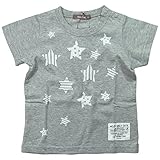 《H28年夏物》 nico hrat(ニコフラート) 製品洗い加工済み 天竺半袖星総柄Tシャツ 100cm/MG NO.B-260142