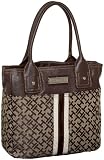 Tommy Hilfiger Oasis Small Tote,Dark Chocolate/Ecru/Java,one size
