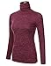 Doublju Womens Long Sleeve Turtleneck Knit Sweater Top (Made In USA) S-3XL