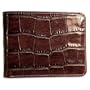 Jack Georges Croco Bi-Fold - Black