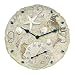 StoneWorks 12" Indoor/Outdoor Seashell Clock w/ Thermometer - 91672-1