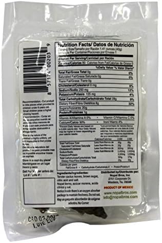 Nopal Bros Sweet Dried ,Cactus Snacks,1.41 Ounce Bags (Pack of 5)