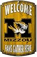 NCAA Missouri Tigers Wood Sign