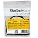StarTech.com 6 in. 3.5mm Audio Splitter Cable - Stereo Splitter Cable - Gold Terminals - 3.5mm Male to 2x 3.5mm Female - Headphone Splitter (MUY1MFF),Black