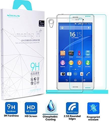 Nillkin 9h Anti-burst 2.5d Round Edge Tempered Glass Protective Film Front-Tempered Glass and Back-Plastic Pet Screen Protector for Sony Xperia Z3