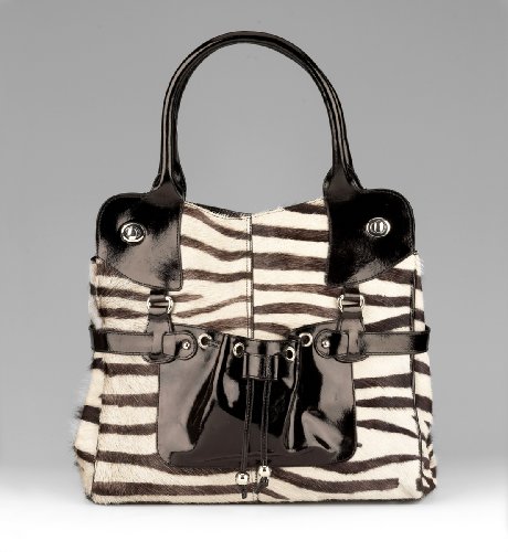 Autograph Zebra Drawstring Tote Bag