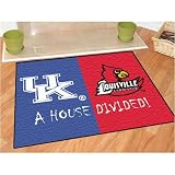 Kentucky Wildcats / Louisville Cardinals House Divided NCAA All-Star Floor Mat (34x45)