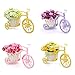 Louis Garden Nostalgic Bicycle Artificial Flower Decor Plant Stand (Green)