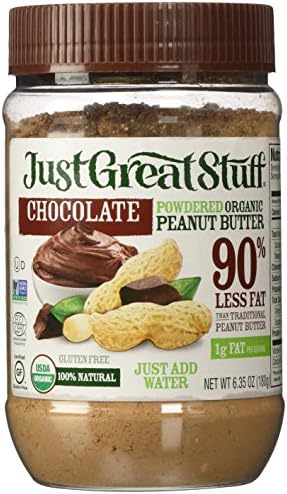 Stuff Powdered Organic Chocolate Peanut Butter, 6.35 Ounce Jar (2 Pack)