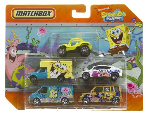 Matchbox Nickelodeon SpongeBob Squarepants 5 Packs Cars