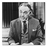 Edward G. Robinson B&W Box Canvas Print Gallery Wrapped - 12x12 Inches (The Cincinnati Kid)