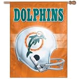 Miami Dolphins Vertical House Flag Banner