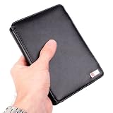 DURAGADGET Genuine Leather Book Style Case/Cover with Magnetic Clasp for Amazon's New Kindle (Black)by DURAGADGET