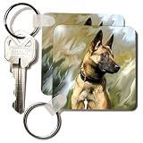 Dogs Belgian Malinois - Belgian Malinois - Key Chains