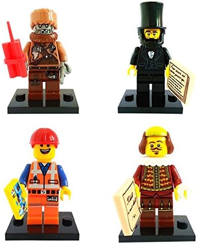 8pcs The Movie Frank Shakespeare Panda Lincoln Taco Emmet Pants Guy Minifigures Building Blocks Toys Compatible With Lego