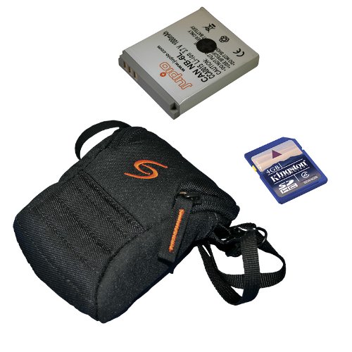 Shooter Kamera set Kameratasche (Kameratasche mit Regenh&uuml;lle, Jupio-NB-6L Akku, Kingston 4 Preisvergleich
