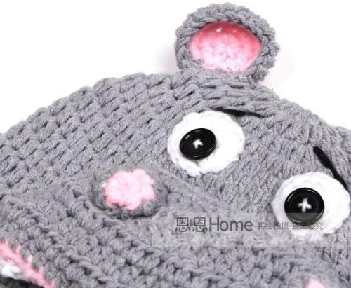 Tonsee(TM) Hot Sale Baby Girls Boy Newborn 0-12 Month Knit Crochet Minnie Cap Photo Prop