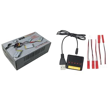 【クリックで詳細表示】Amazon.co.jp ｜ Holy stone 5in1 for WLTOYS HUBSAN X4 x5sw X5C UDI JXD MJX充電器 2.5A 急速充電 5点マルチ充電ケーブル付き 過放/充電機能付き！ ｜ おもちゃ 通販