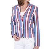 Ben Sherman Cassy Striped Two Button Blazer